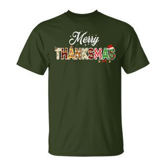 Thanksmas 2023 Merry Thanksmas Thanksgiving Christmas T-Shirt - Monsterry