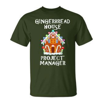 Gingerbread House Project Manager Baking Xmas T-Shirt | Mazezy CA