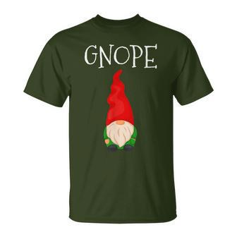 Gnope Swedish Tomte Gnomes Christmas Nope Scandinavian T-Shirt - Monsterry