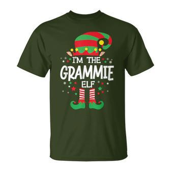 I'm The Grammie Elf Family Group Matching Christmas Pajama T-Shirt - Seseable