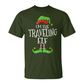 I'm The Traveling Elf Family Matching Christmas Pajama T-Shirt - Thegiftio UK