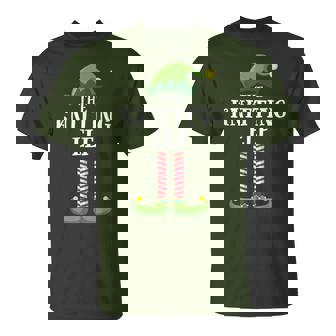 Knitting Elf Matching Family Group Christmas Party T-Shirt - Monsterry