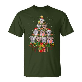 Koala Ornament Decoration Christmas Tree Family Xmas 2023 T-Shirt | Mazezy