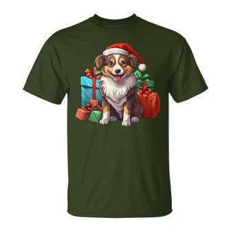 Lapponian Herder Christmas Cute Dog Puppy Lovers T-Shirt | Mazezy