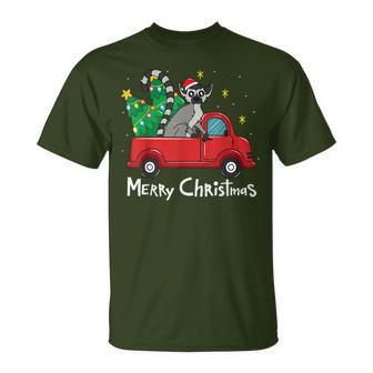 Lemur Christmas Ornament Truck Tree Xmas T-Shirt | Mazezy