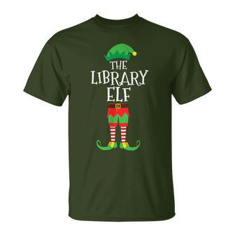 Library Elf Library Assistant Christmas Party Pajama T-Shirt - Monsterry CA