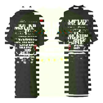 Most Likely To Hate Matching Christmas Xmas Family Group T-Shirt - Thegiftio