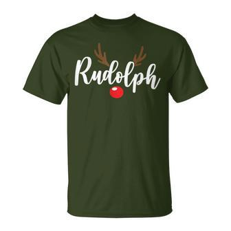 Most Likely To Try Ride Rudolph Couples Christmas T-Shirt | Mazezy