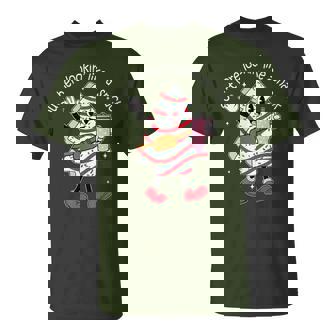 Out Here Looking Like A Snack Cute Boo Jee Xmas Trees Cakes T-Shirt - Thegiftio