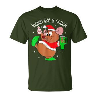 Out Here Looking Like A Snack Mouse Christmas T-Shirt - Seseable