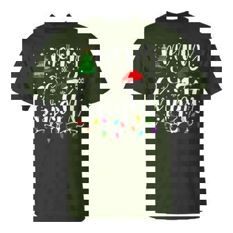 Merry And Bright Christmas Lights Family Christmas T-Shirt - Thegiftio