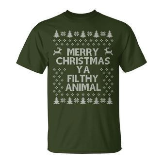 Merry Christmas Filthy Xmas Animal Awesome T-Shirt - Thegiftio UK