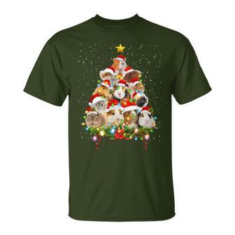 Merry Christmas Guinea Pig Christmas Ornament Tree Santa T-Shirt - Thegiftio UK