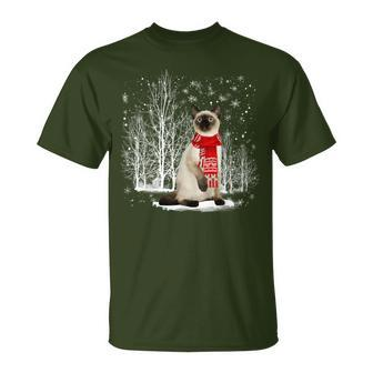 Merry Christmas Santa Ragdoll Siamese Cat Christmas T-Shirt | Mazezy