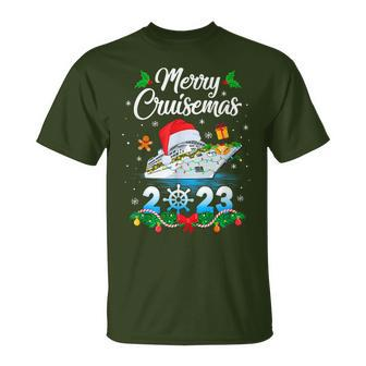 Merry Cruisemas 2023 Christmas Santa Reindeer Cruise Ship T-Shirt | Mazezy