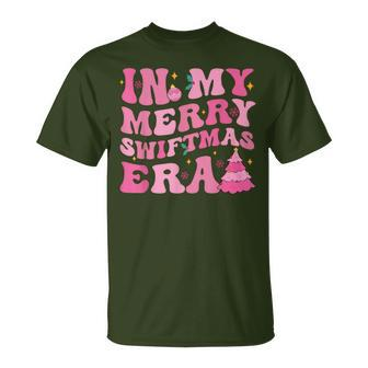 In My Merry Swiftmas Era Christmas Tree Snowflake Xmas Retro T-Shirt | Mazezy