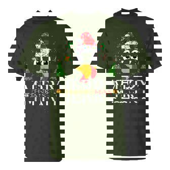 Merry Thanksmas Happy Thanksgiving Santa Turkey T-Shirt | Mazezy