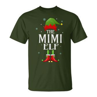Mimi Elf Xmas Matching Family Group Christmas Party Pajama T-Shirt - Monsterry