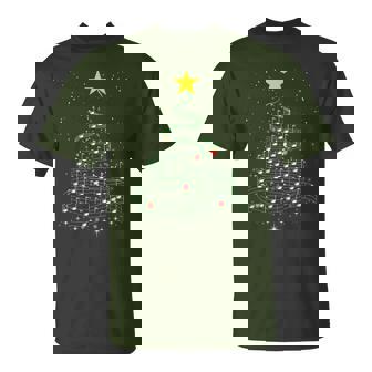 Music Note Tree Wish You A Merry Christmas Musical T-Shirt - Thegiftio UK