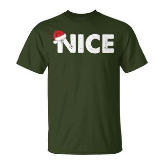 Naughty Or Nice Matching Christmas T-Shirt - Seseable