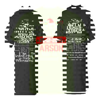 North Pole Correctional Arson Matching Family Christmas T-Shirt - Thegiftio