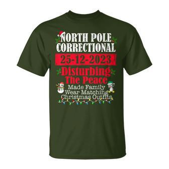 North Pole Correctional Made Family Wear Christmas Pajamas T-Shirt - Seseable