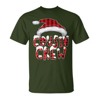 Plaid Buffalo Cousin Crew Matching Family Outfit Xmas Boys T-Shirt - Monsterry UK