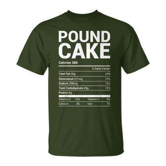 Pound Cake Nutrition Facts Family Matching Christmas Costume T-Shirt - Monsterry