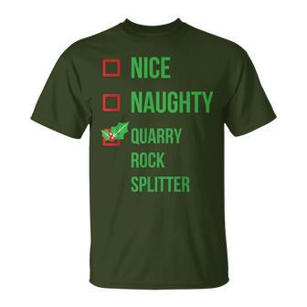 Quarry Rock Splitter Pajama Christmas T-Shirt | Mazezy