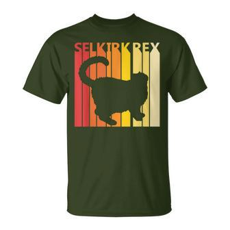 Retro Selkirk Rex Cat Merry Christmas T-Shirt | Mazezy
