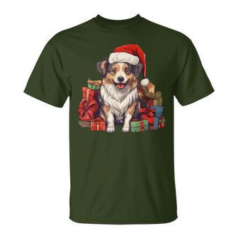 Romanian Mioritic Shepherd Christmas Cute Dog Puppy T-Shirt | Mazezy UK