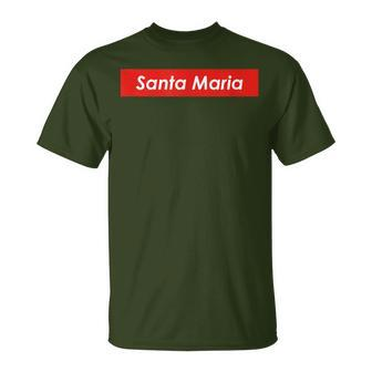 Santa Maria California T-Shirt | Mazezy