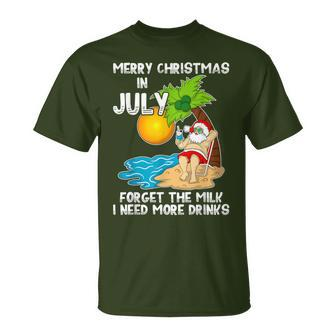 Santa Mid Year Xmas Party Summer Beach Christmas In July T-Shirt - Monsterry UK