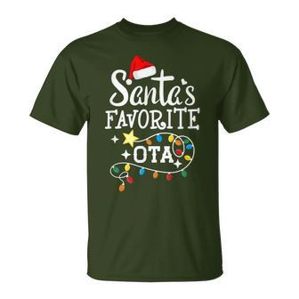 Santas Favorite Ota Christmas Occupational Therapy Assistant T-Shirt | Mazezy
