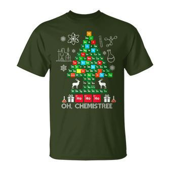 Science Christmas Oh Chemist Tree Chemistree Chemistry T-Shirt | Mazezy