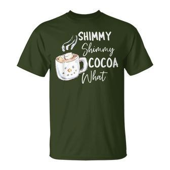 Shimmy Cocoa What Hot Chocolate Christmas Party T-Shirt - Seseable