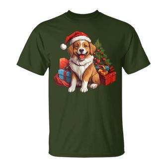 Slovak Cuvac Christmas Cute Dog Puppy Lovers T-Shirt | Mazezy