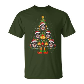 Swedish Lapphund Christmas Tree Xmas Dog Lover T-Shirt | Mazezy UK