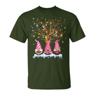 Three Nordic Gnomes Winter Christmas Swedish Elves Xmas 2023 T-Shirt - Seseable