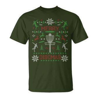 Vintage Disc Golf Ugly Christmas Party T-Shirt - Monsterry DE