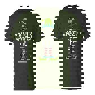 Wasted Elf Xmas Pjs Matching Christmas Pajamas For Family T-Shirt | Seseable CA