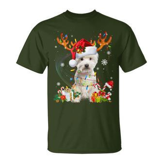 Westie Reindeer Family Matching Christmas Pajamas Dog Xmas T-Shirt - Thegiftio UK