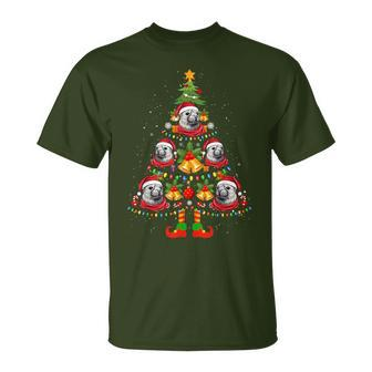 X-Mas Weddell Seal Santa Hat Christmas Tree Light Pajama T-Shirt | Mazezy