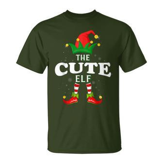 Xmas Cute Elf Family Matching Christmas Pajama T-Shirt - Monsterry DE