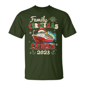 Xmas Family Christmas Cruise 2023 Merry Cruisemas Boat Trip T-Shirt | Mazezy
