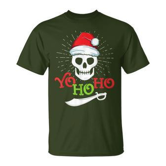 Yo Ho Pirate Boat Cruise Xmas Inappropriate Christmas T-Shirt - Seseable