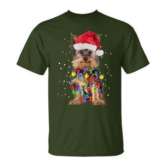 Yorkie Christmas Yorkie Dog Xmas T-Shirt - Seseable