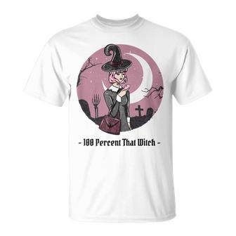 100 Percent That Witch Graphic Witch T-Shirt | Mazezy