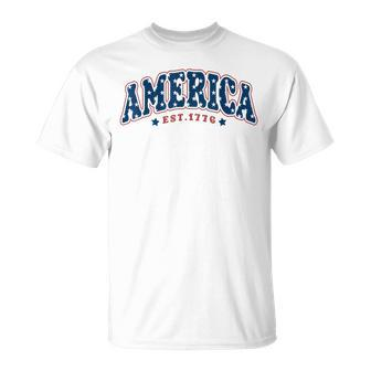 4Th Of July America Est 1776 4Th July T-shirt - Thegiftio UK