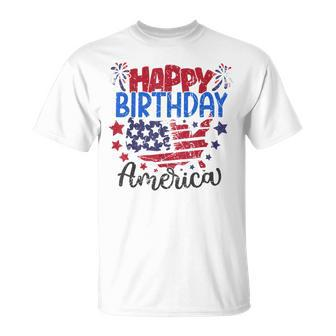 4Th Of July 2023 Patriotic Day Happy Birthday America 2023 Unisex T-Shirt | Mazezy